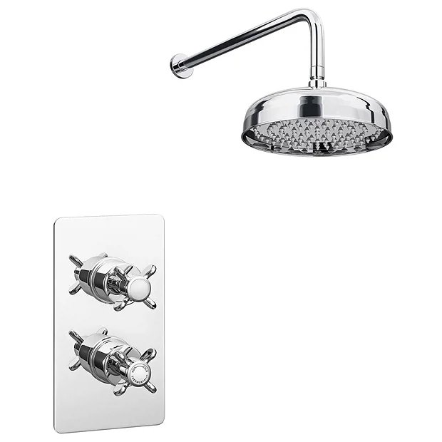 Astoria Traditional Concealed Shower Valve Inc. 8" Head With Arm 4 Astoria Traditional Concealed Shower Valve Inc. 8" Head With Arm - Image 4