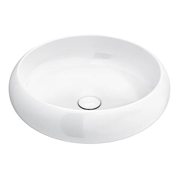 Arezzo Round Counter Top Basin (420mm Diameter - Gloss White) 2 Arezzo Round Counter Top Basin (420mm Diameter - Gloss White) - Image 2