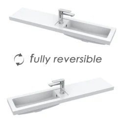 Arezzo 1100 Matt Green Slimline Combination Vanity Unit (Chrome Flush & Handles) -Bathroom Products Shop az11gmbsl d5