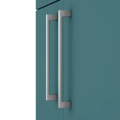 Arezzo 1100 Matt Green Slimline Combination Vanity Unit (Chrome Flush & Handles) -Bathroom Products Shop az11tgchsl d1