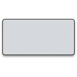 Arezzo Matt Black Framed Bathroom Mirror - 1400 X 700mm -Bathroom Products Shop az147cvmb d1