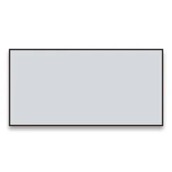 Arezzo Matt Black Square Edge Framed Bathroom Mirror - 1400 X 500mm -Bathroom Products Shop az147mb d1