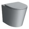 Arezzo Matt Grey Rimless Back To Wall Toilet Incl. Soft Close Seat
