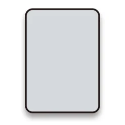 Arezzo Matt Black 700 X 500 Rectangular Mirror -Bathroom Products Shop az57mb d4