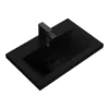 Arezzo 610 X 395mm Matt Black Rectangular Mid-Edged Inset Basin