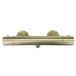 Arezzo Brushed Brass Round Bar Shower Valve Incl. Slide Rail Kit With Pencil Handset -Bathroom Products Shop azbvp80bb d2