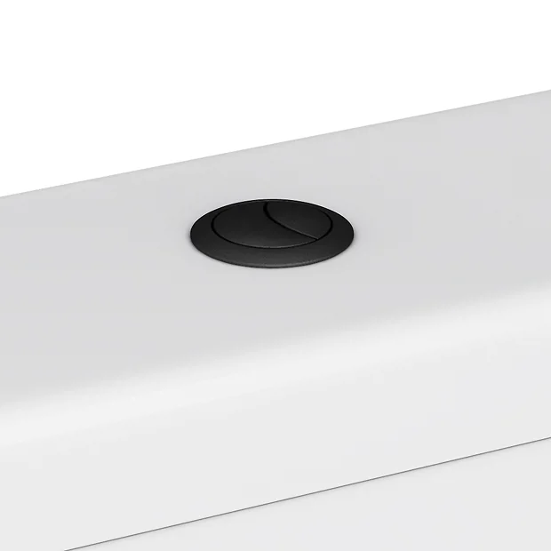 Arezzo Matt Black Cistern Flush Button - 38mm Hole 2 Arezzo Matt Black Cistern Flush Button - 38mm Hole - Image 2