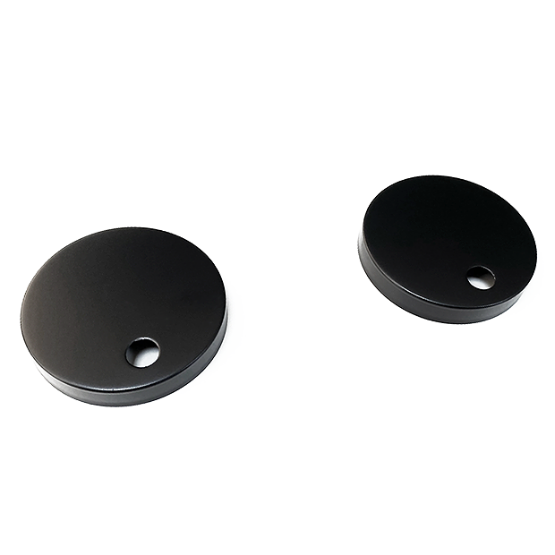 Arezzo Toilet Seat Hinge Cover Caps Matt Black 3 Arezzo Toilet Seat Hinge Cover Caps Matt Black - Image 3