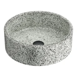 Arezzo Speckled Stone Effect Round Counter Top Basin - 410mm Diameter