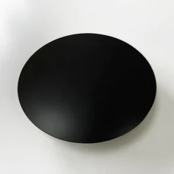 Arezzo Matt Black Curved Overflow Insert And Pop-Up Waste Cover