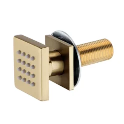 Arezzo Brushed Brass Body Jet - 1 X Slim Square Jet 6 Arezzo Brushed Brass Body Jet - 1 X Slim Square Jet -Bathroom Products Shop azsqjbb d1