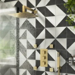 Arezzo Brushed Brass Body Jet - 1 X Slim Square Jet 7 Arezzo Brushed Brass Body Jet - 1 X Slim Square Jet -Bathroom Products Shop azsqjbb d2