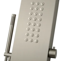 Arezzo Shower Tower Panel - Stainless Steel (Thermostatic) -Bathroom Products Shop azstp5ss d5