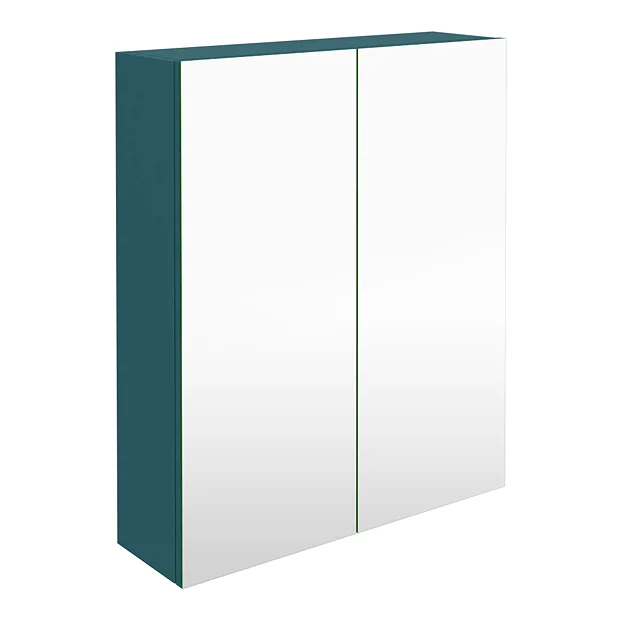 Arezzo 600 Matt Green 2-Door Mirror Cabinet 1 Arezzo 600 Matt Green 2-Door Mirror Cabinet
