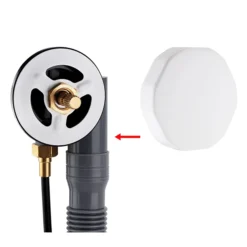 Arezzo Matt White Bath Pop-up Waste & Overflow 5 Arezzo Matt White Bath Pop-up Waste & Overflow -Bathroom Products Shop azwhtbwd1