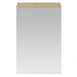 Brooklyn 450mm Natural Oak Bathroom Mirror Unit -Bathroom Products Shop b45mno nd1