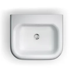 Clearwater - Small Traditional Roll Top Basin With Stainless Steel Stand - W550 X D470mm -Bathroom Products Shop b7eb7esd1