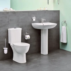 Grohe Bau 4-Piece Bathroom Suite (Basin + Rimless Close Coupled Toilet) 10 Grohe Bau 4-Piece Bathroom Suite (Basin + Rimless Close Coupled Toilet) -Bathroom Products Shop bau4pc n d1