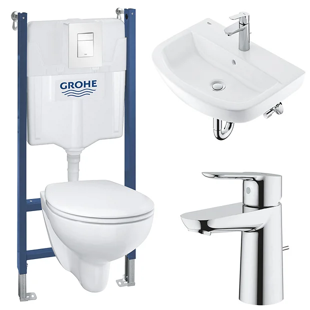 Grohe Solido Bau/Skate COMPLETE Wall Hung Bathroom Suite 2 Grohe Solido Bau/Skate COMPLETE Wall Hung Bathroom Suite - Image 2