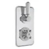 Bayswater White Twin Concealed Thermostatic Shower Valve
