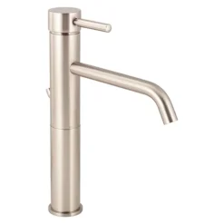 BagnoDesign M-Line Brushed Nickel Tall Basin Mixer With Pop-up Waste