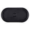 BagnoDesign Teatro Oval Matt Black 650 X 350mm Countertop Basin