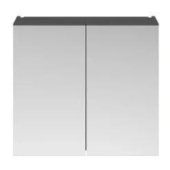 Brooklyn 800mm Gloss Grey Bathroom Mirror Cabinet - 2 Door 7 Brooklyn 800mm Gloss Grey Bathroom Mirror Cabinet - 2 Door -Bathroom Products Shop bm8gry d2