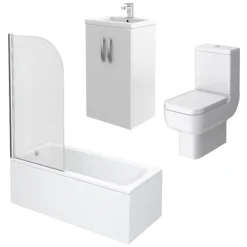 Brooklyn White Gloss Small Bathroom Suite -Bathroom Products Shop brwht detail2