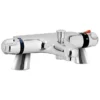 Coral Modern Thermostatic Bath Shower Mixer - Bottom Outlet