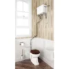 Burlington High Level WC White Ceramic With Angled Extension Pipes