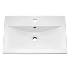 Brooklyn 500mm Black 2 Drawer Wall Hung Vanity Unit -Bathroom Products Shop bwh5b2d d2