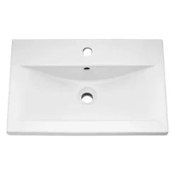 Brooklyn 500mm Grey Avola 2 Drawer Wall Hung Vanity Unit -Bathroom Products Shop bwh5g2dd2