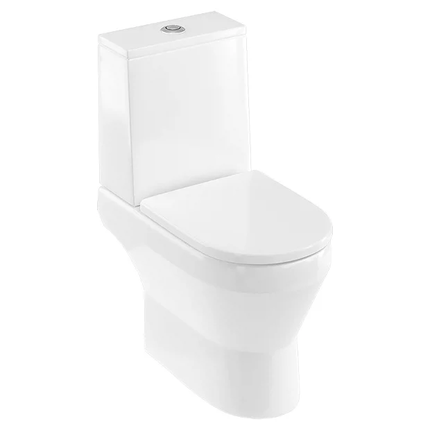 Britton Bathrooms Curve2 Rimless Close Coupled Toilet + Soft Close Seat 2 Britton Bathrooms Curve2 Rimless Close Coupled Toilet + Soft Close Seat - Image 2