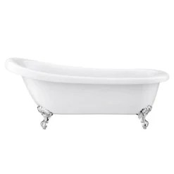 Carlton Classic Roll Top Slipper Suite With Ball + Claw Feet (1710mm) -Bathroom Products Shop carltonclassicrolltopslippersuitewithballandclawfeet1710mmnd1