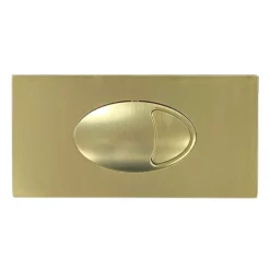 Cruze Large Push Button Plate Brushed Brass