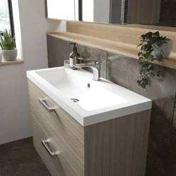 Hudson Reed Fusion 800mm Driftwood Full Depth Wall Hung 2-Drawer Unit & Basin 7 Hudson Reed Fusion 800mm Driftwood Full Depth Wall Hung 2-Drawer Unit & Basin -Bathroom Products Shop cbi231 d3
