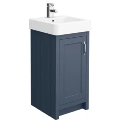 Chatsworth Traditional Blue Cloakroom Suite (Vanity Unit + Close Coupled Toilet) -Bathroom Products Shop cblcs425 d1