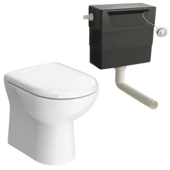 Cove Light Grey 500x300mm BTW Toilet Unit Inc. Cistern + Soft Close Seat 6 Cove Light Grey 500x300mm BTW Toilet Unit Inc. Cistern + Soft Close Seat -Bathroom Products Shop cg5030btwwc d1