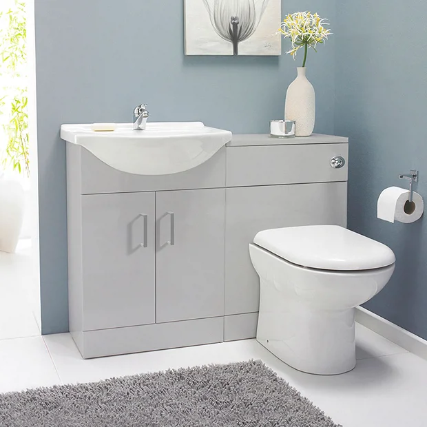 Cove Light Grey 500x300mm BTW Toilet Unit Inc. Cistern + Soft Close Seat 1 Cove Light Grey 500x300mm BTW Toilet Unit Inc. Cistern + Soft Close Seat