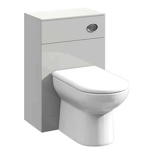 Cove Light Grey 500x300mm BTW Toilet Unit Inc. Cistern + Soft Close Seat 2 Cove Light Grey 500x300mm BTW Toilet Unit Inc. Cistern + Soft Close Seat - Image 2