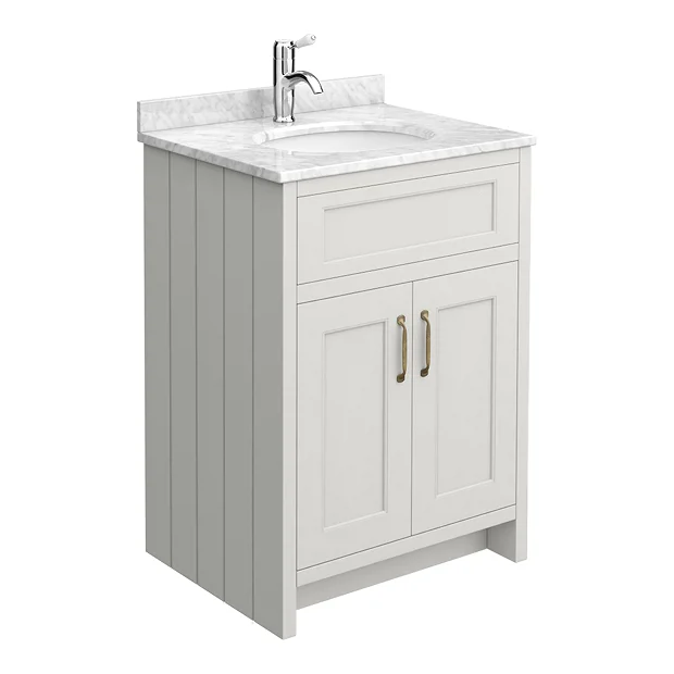 Chatsworth Grey White Marble 4-Piece Low Level Bathroom Suite 6 Chatsworth Grey White Marble 4-Piece Low Level Bathroom Suite - Image 6