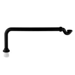 Chatsworth Exposed Shallow Seal Bath Trap & Pipe Matt Black