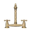 Britannia Classic Bridge Sink Mixer - Brushed Brass