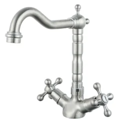 Britannia Classic Mono Sink Mixer - Brushed Nickel -Bathroom Products Shop clsm3 d1