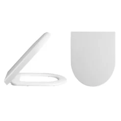 Hudson Reed Luna Round Back To Wall Pan With Top-Fixing Soft Close Seat -Bathroom Products Shop cpa008 detail2