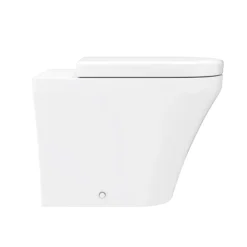 Hudson Reed Luna Round Back To Wall Pan With Top-Fixing Soft Close Seat -Bathroom Products Shop cpa008 n d2
