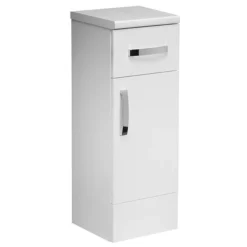 Tavistock Courier 300mm Freestanding Storage Unit - Gloss White