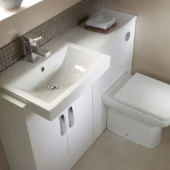 Tavistock Courier 600mm Semi-Countertop Unit & Basin - Gloss White -Bathroom Products Shop cr600gw d1n