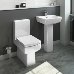 Cubo Modern Square Comfort Height Toilet + Soft Close Seat -Bathroom Products Shop cubcc d1