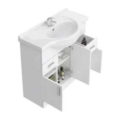 Cove 2020mm Bathroom Furniture Pack (High Gloss White - Depth 330mm) -Bathroom Products Shop cv2020bs d1